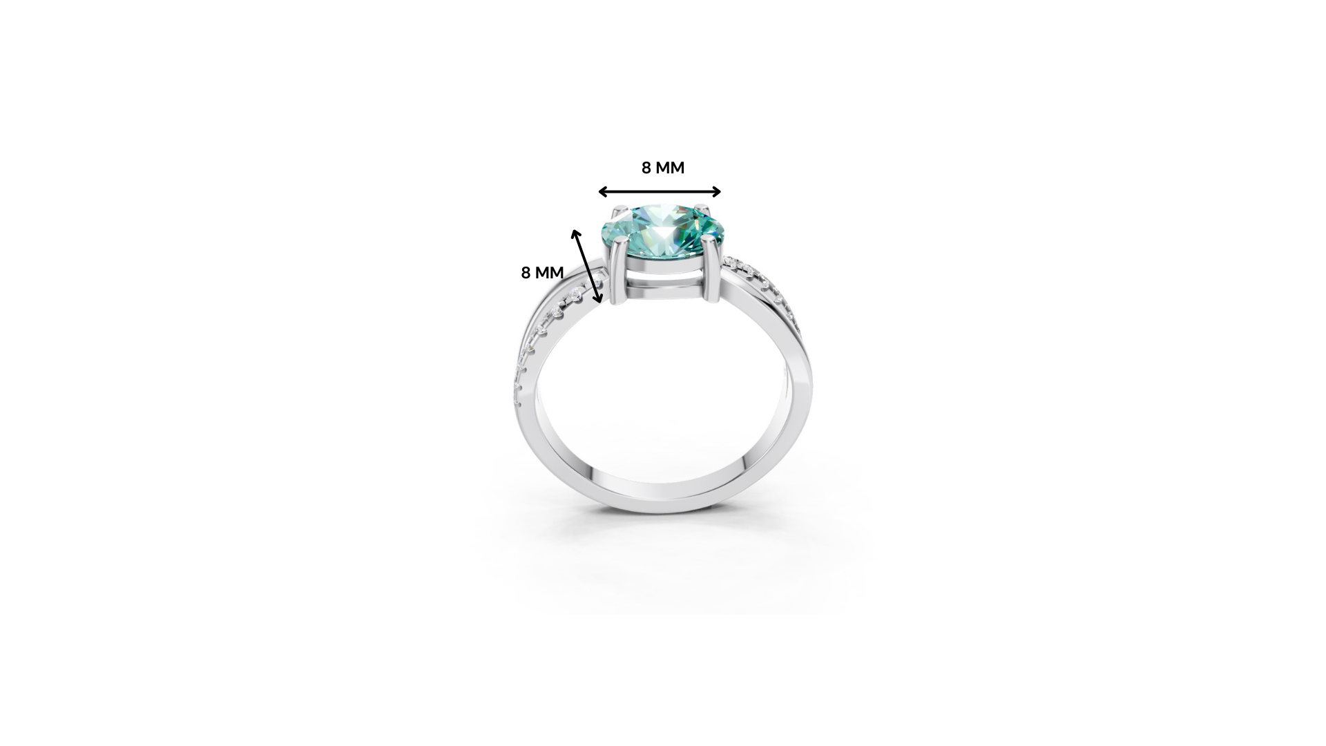 Paraiba Tourmaline Bypass Twist Ring