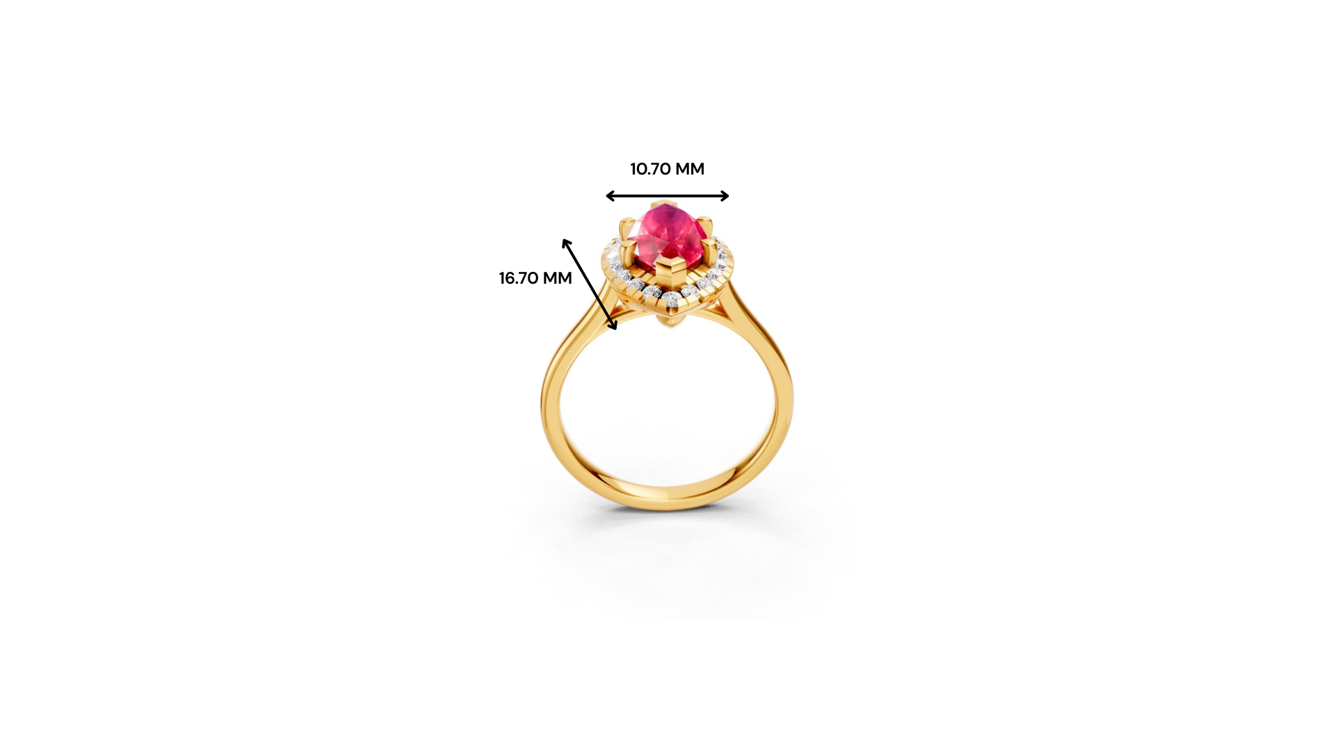 Ruby Marquise Halo Ring