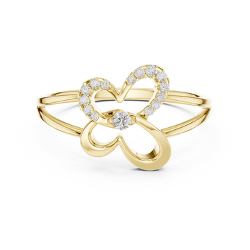 Bow Knot Diamond Ring