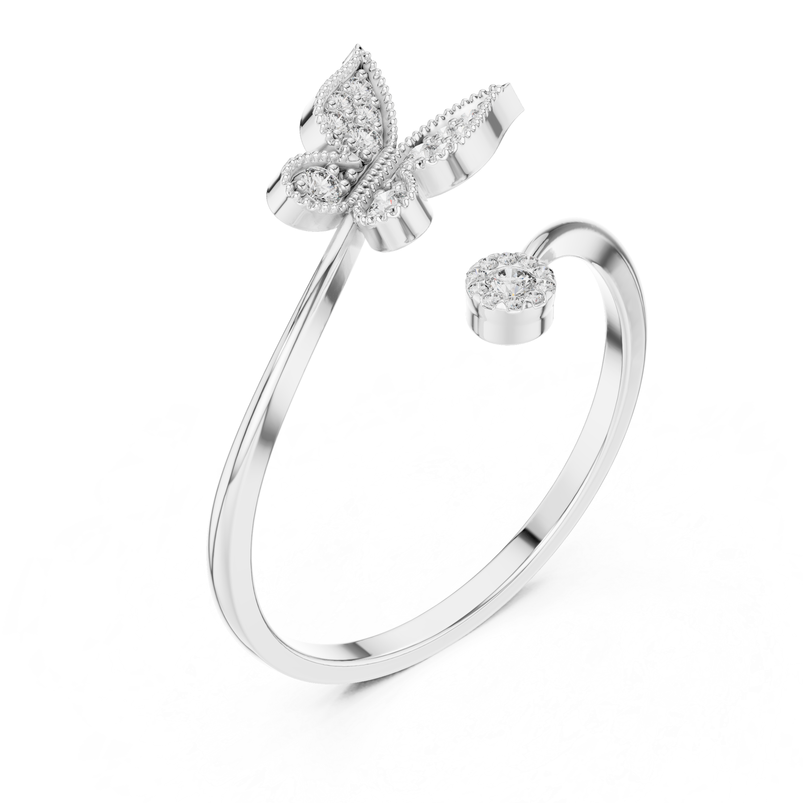 Flutter Bloom Diamond Ring