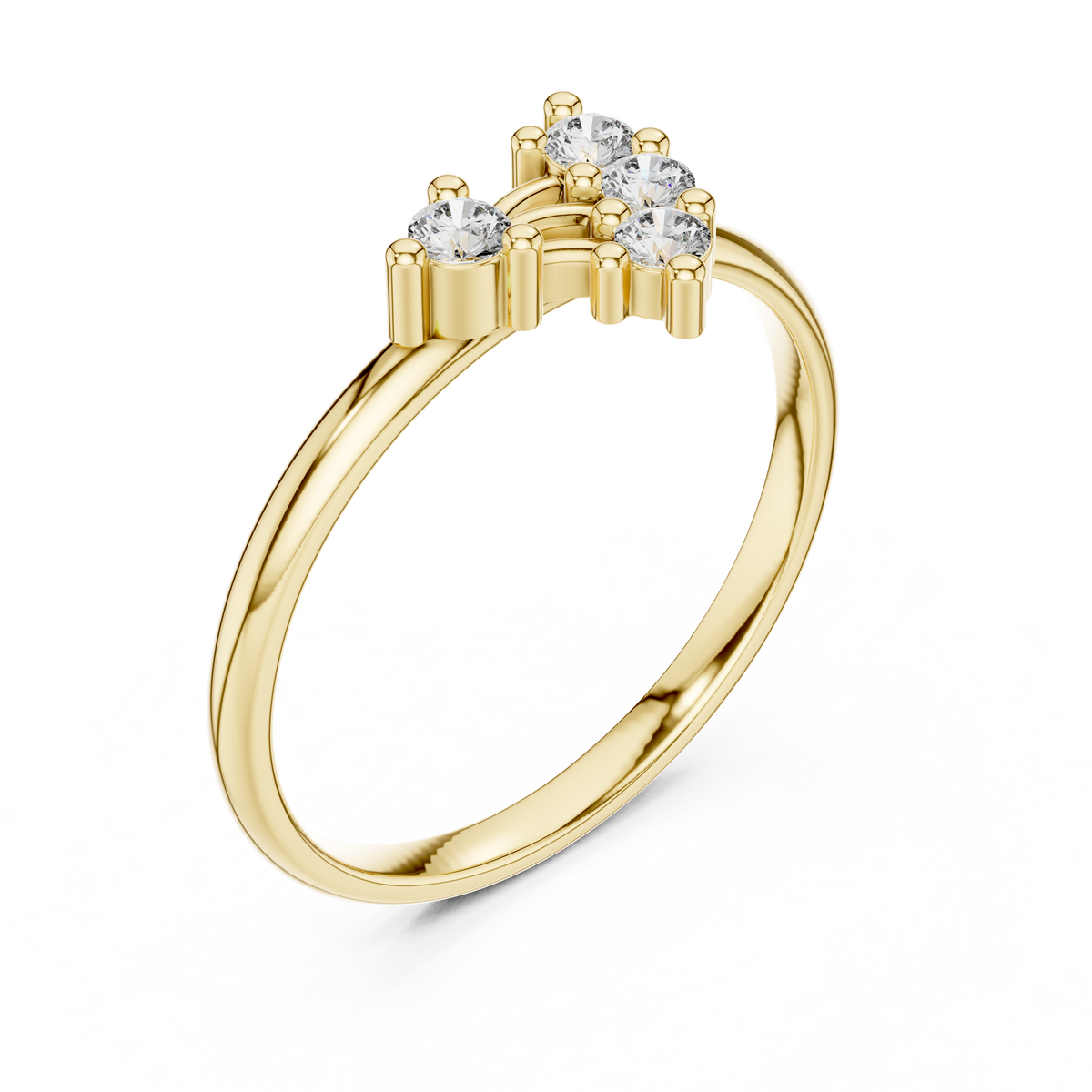 Shooting Star Diamond Ring