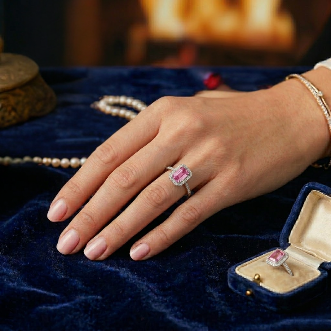 Pink Sapphire Roselight Blush Ring
