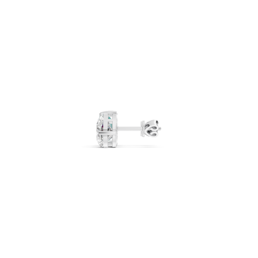 Paraiba Tourmaline Diamond Toi et Moi Stud Earrings