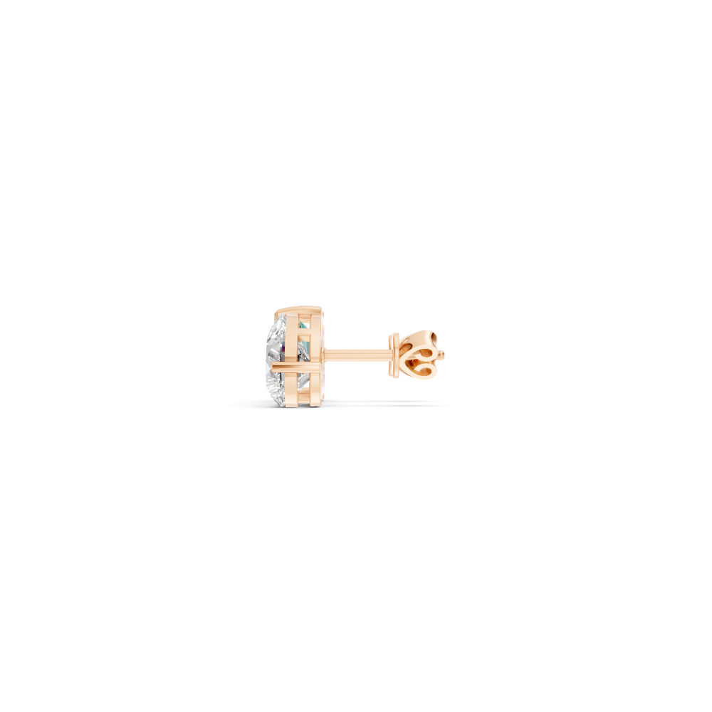 Paraiba Tourmaline Diamond Toi et Moi Stud Earrings