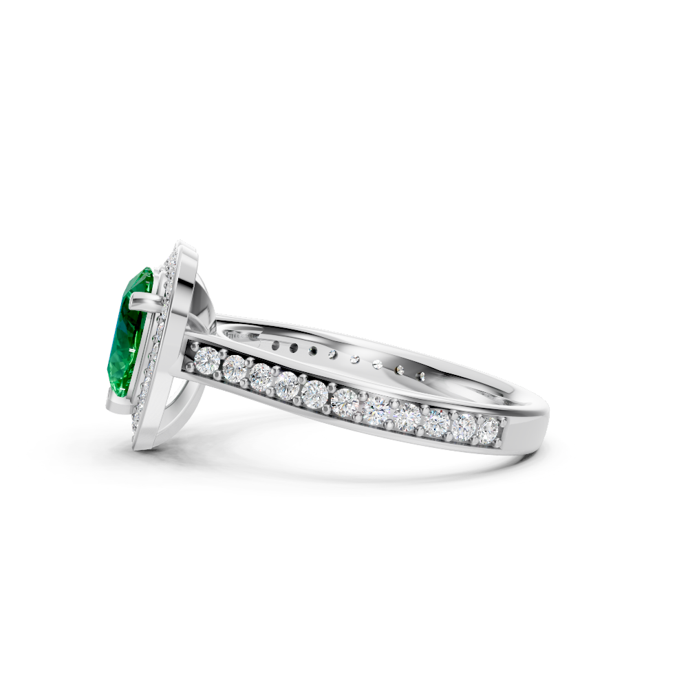 Colombian Emerald Love Heart Ring