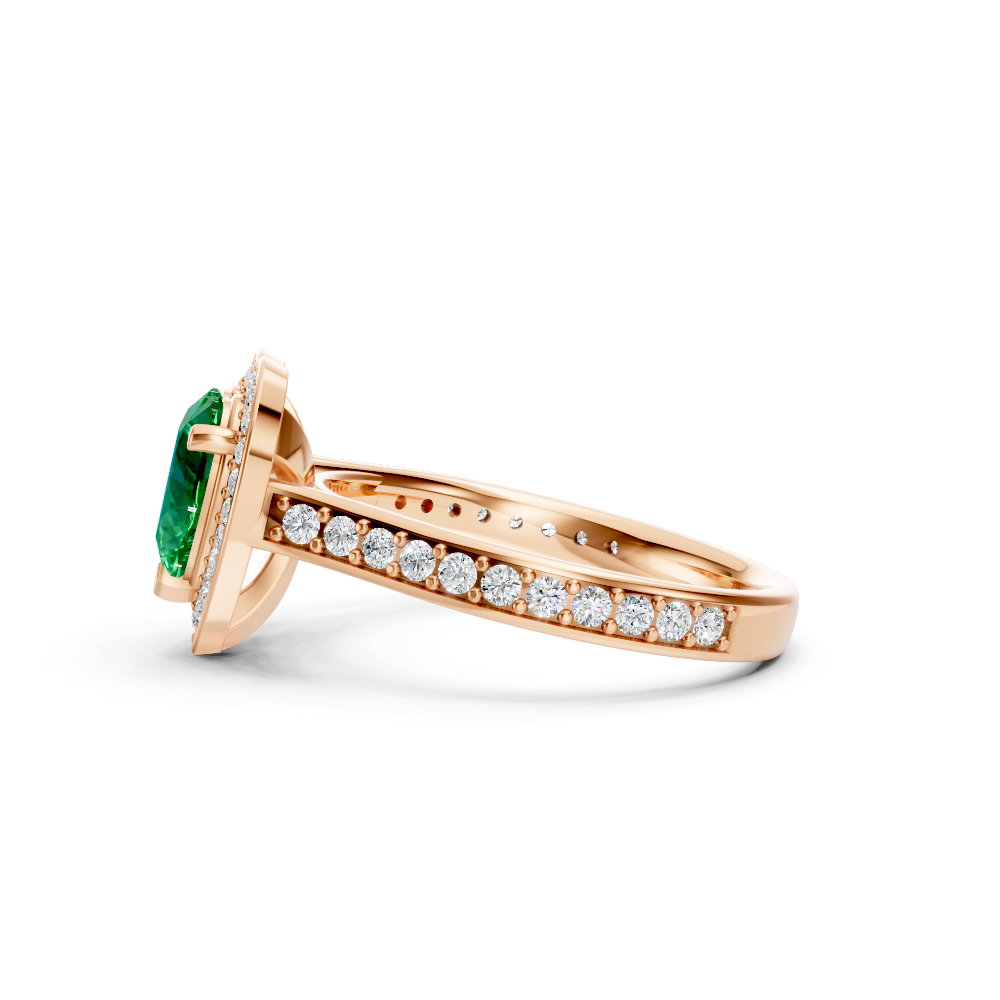 Colombian Emerald Love Heart Ring