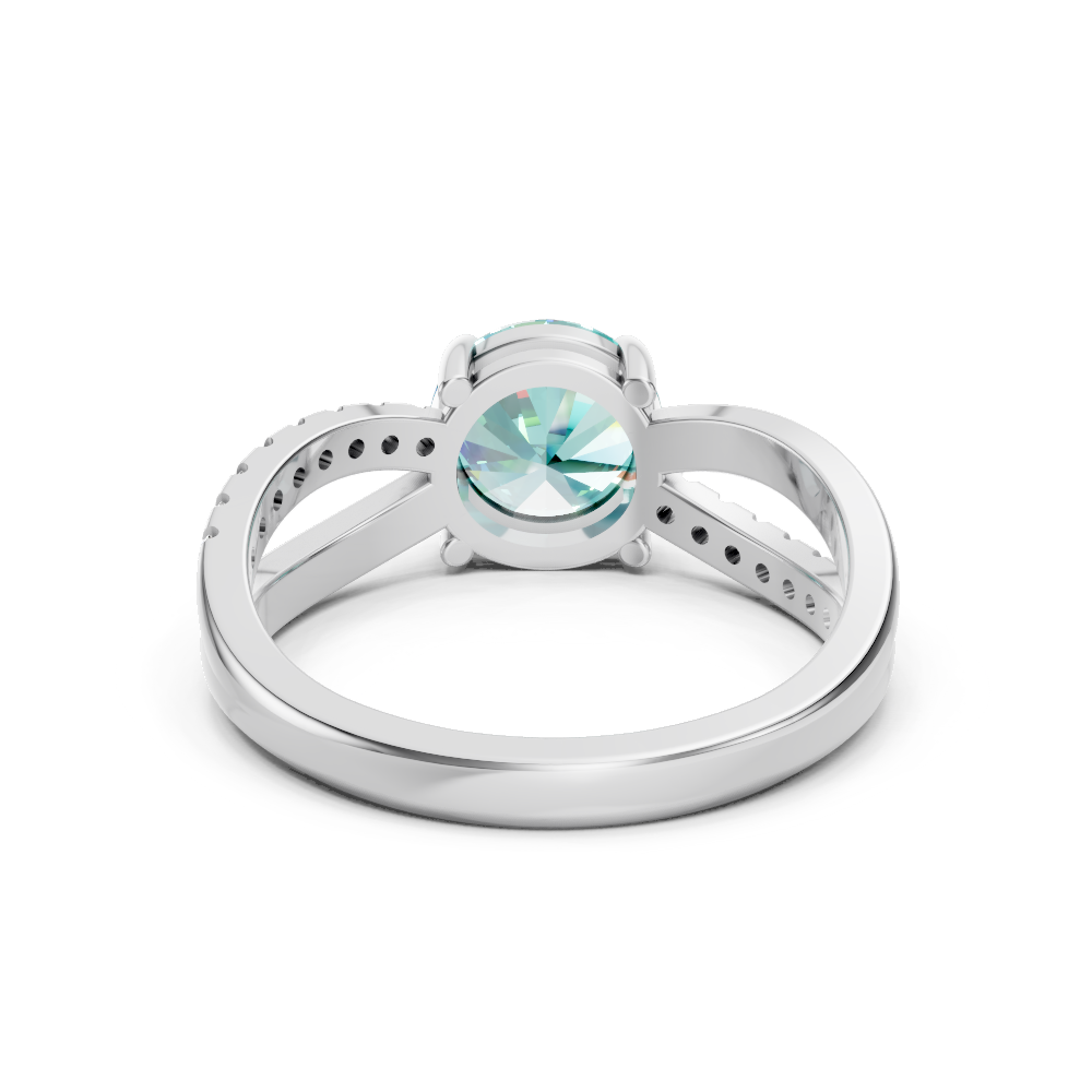 Paraiba Tourmaline Bypass Twist Ring