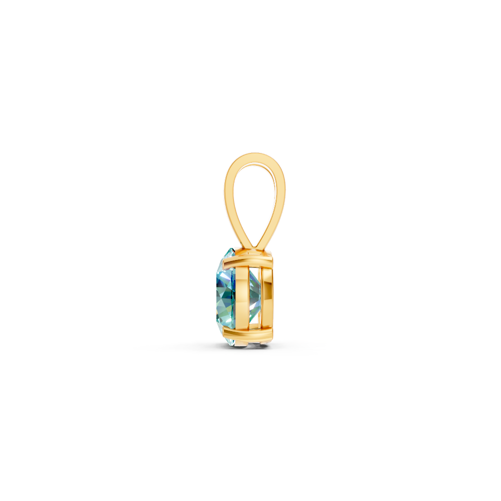Paraiba Tourmaline Round Stud Pendant