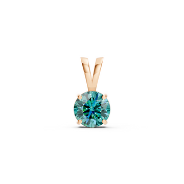Paraiba Tourmaline Round Stud Pendant