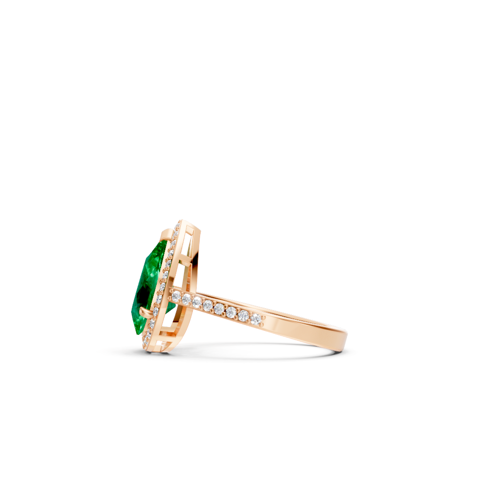 Colombian Emerald Pear Statement Ring
