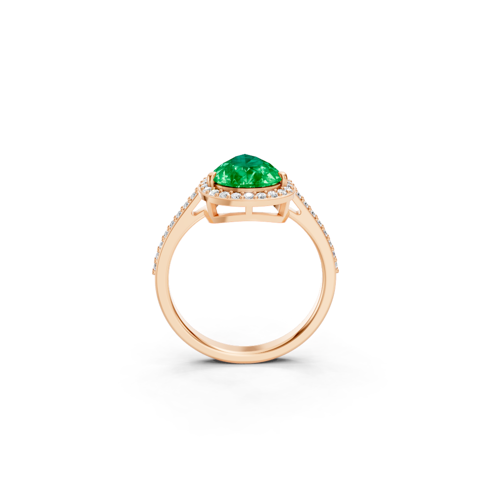 Colombian Emerald Pear Statement Ring