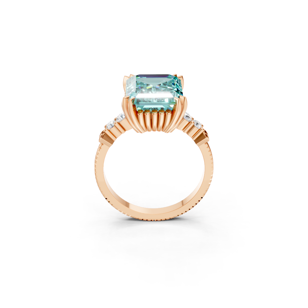 Essential Paraiba Tourmaline Emerald Cut Ring