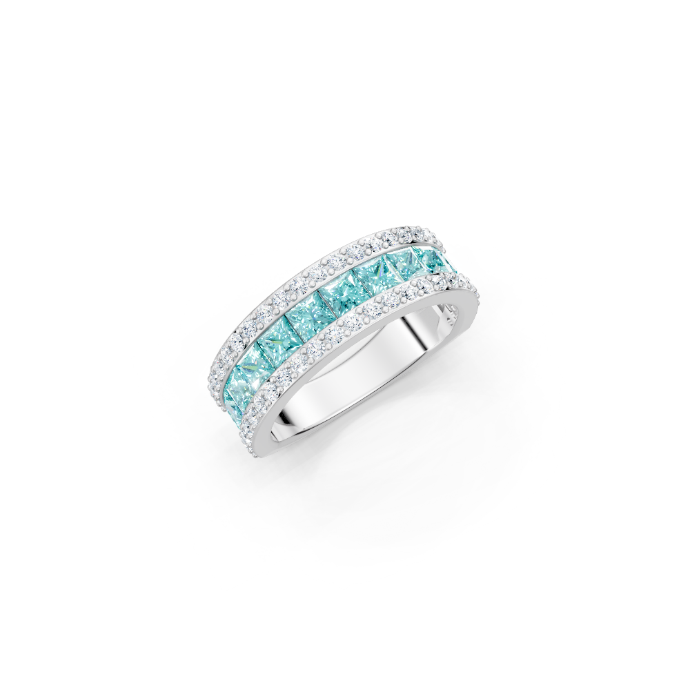 Paraiba Tourmaline Eternity Band Ring