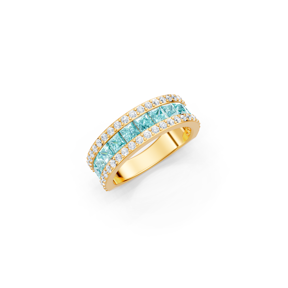 Paraiba Tourmaline Eternity Band Ring