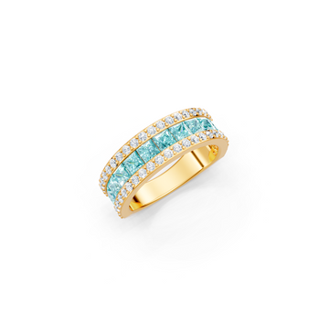Paraiba Tourmaline Eternity Band Ring