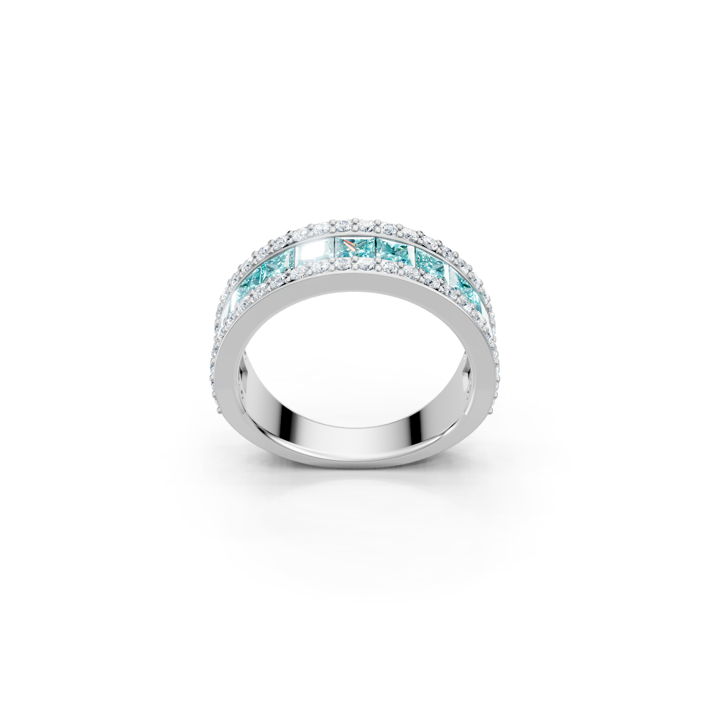 Paraiba Tourmaline Eternity Band Ring