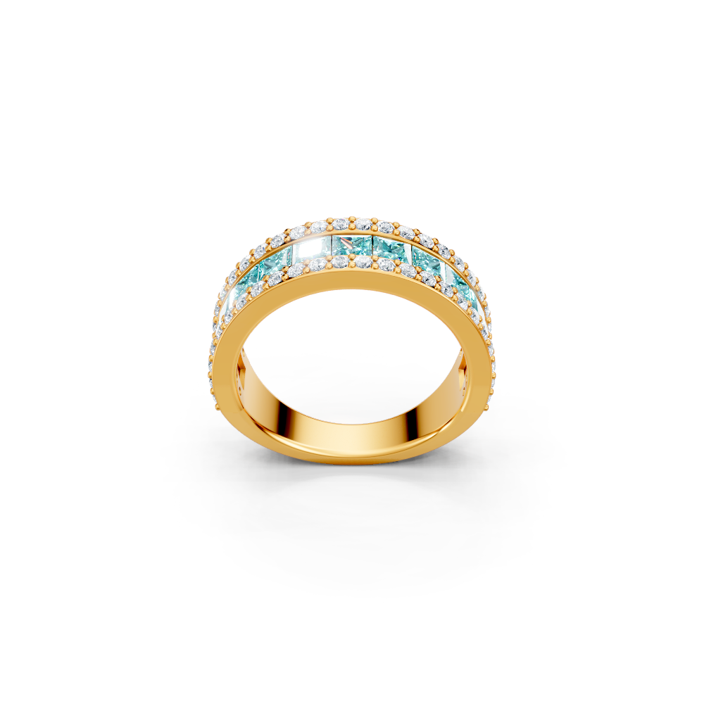 Paraiba Tourmaline Eternity Band Ring