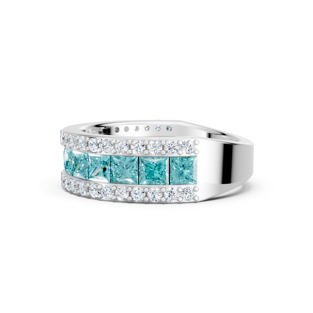Paraiba Tourmaline Eternity Band Ring