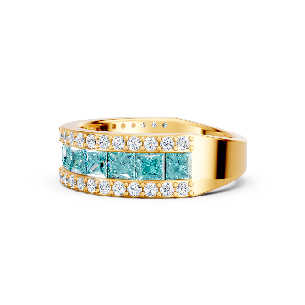 Paraiba Tourmaline Eternity Band Ring
