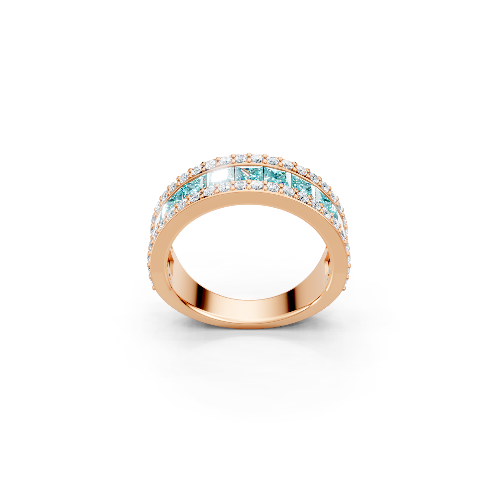 Paraiba Tourmaline Eternity Band Ring