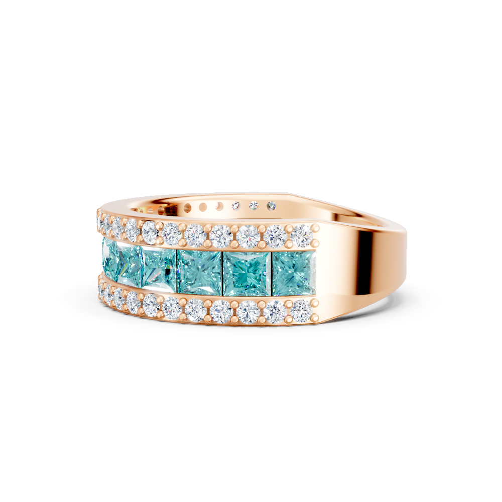 Paraiba Tourmaline Eternity Band Ring