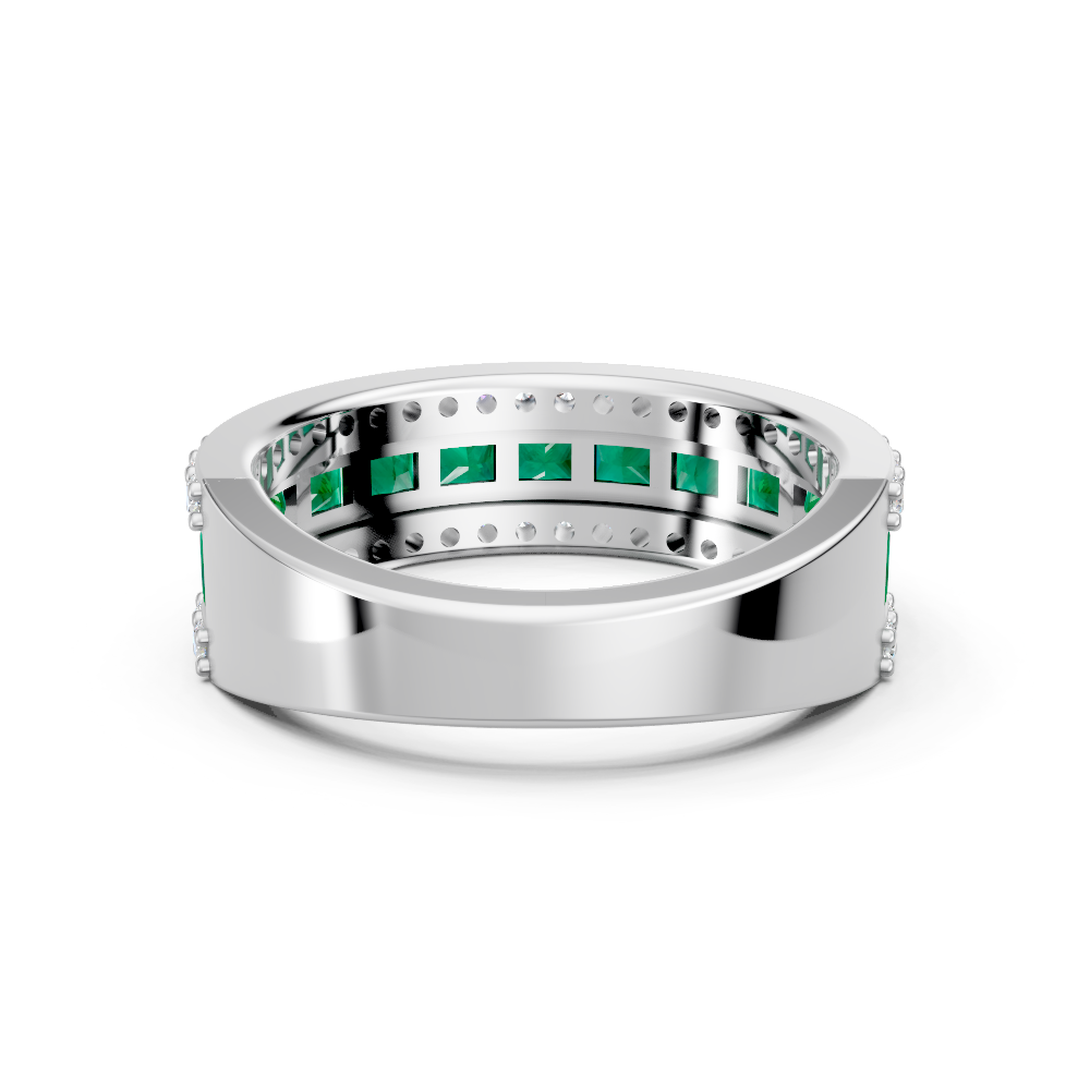 Colombian Emerald Eternity Band Ring