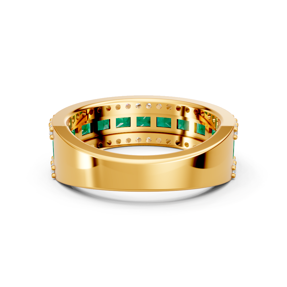 Colombian Emerald Eternity Band Ring