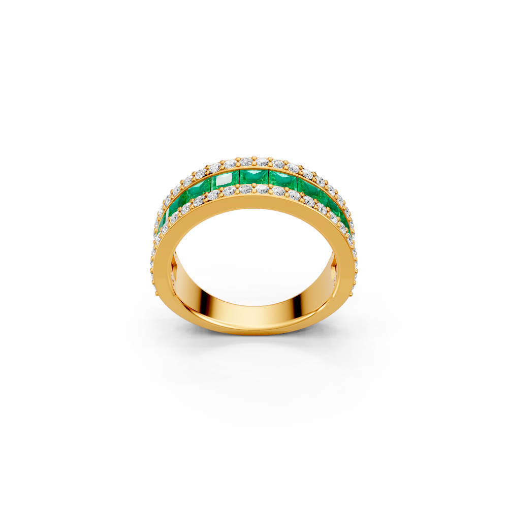 Colombian Emerald Eternity Band Ring