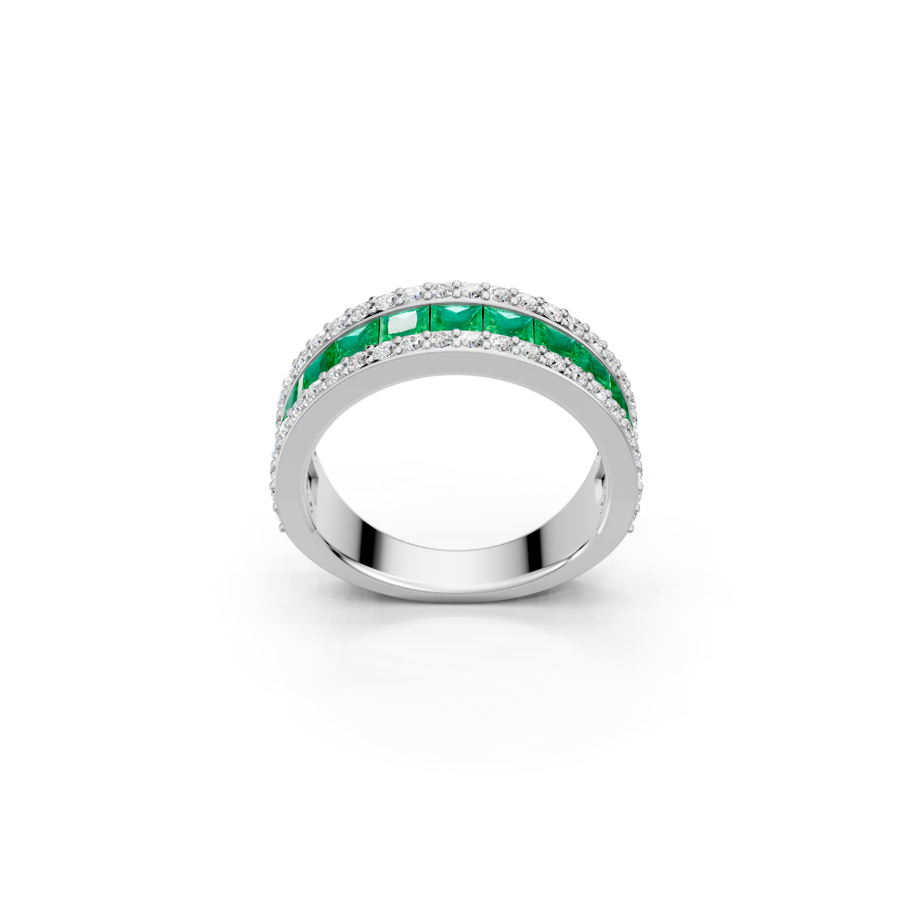 Colombian Emerald Eternity Band Ring