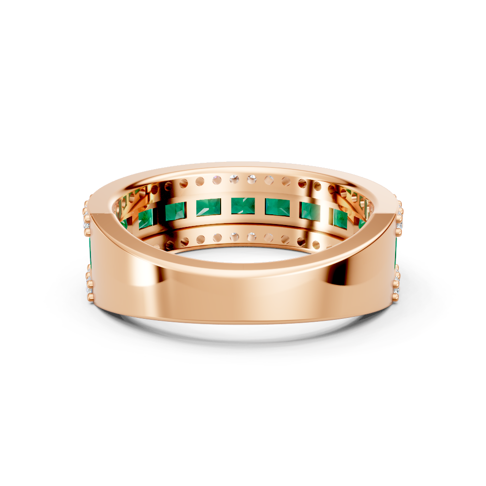 Colombian Emerald Eternity Band Ring