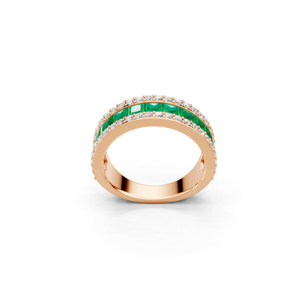 Colombian Emerald Eternity Band Ring