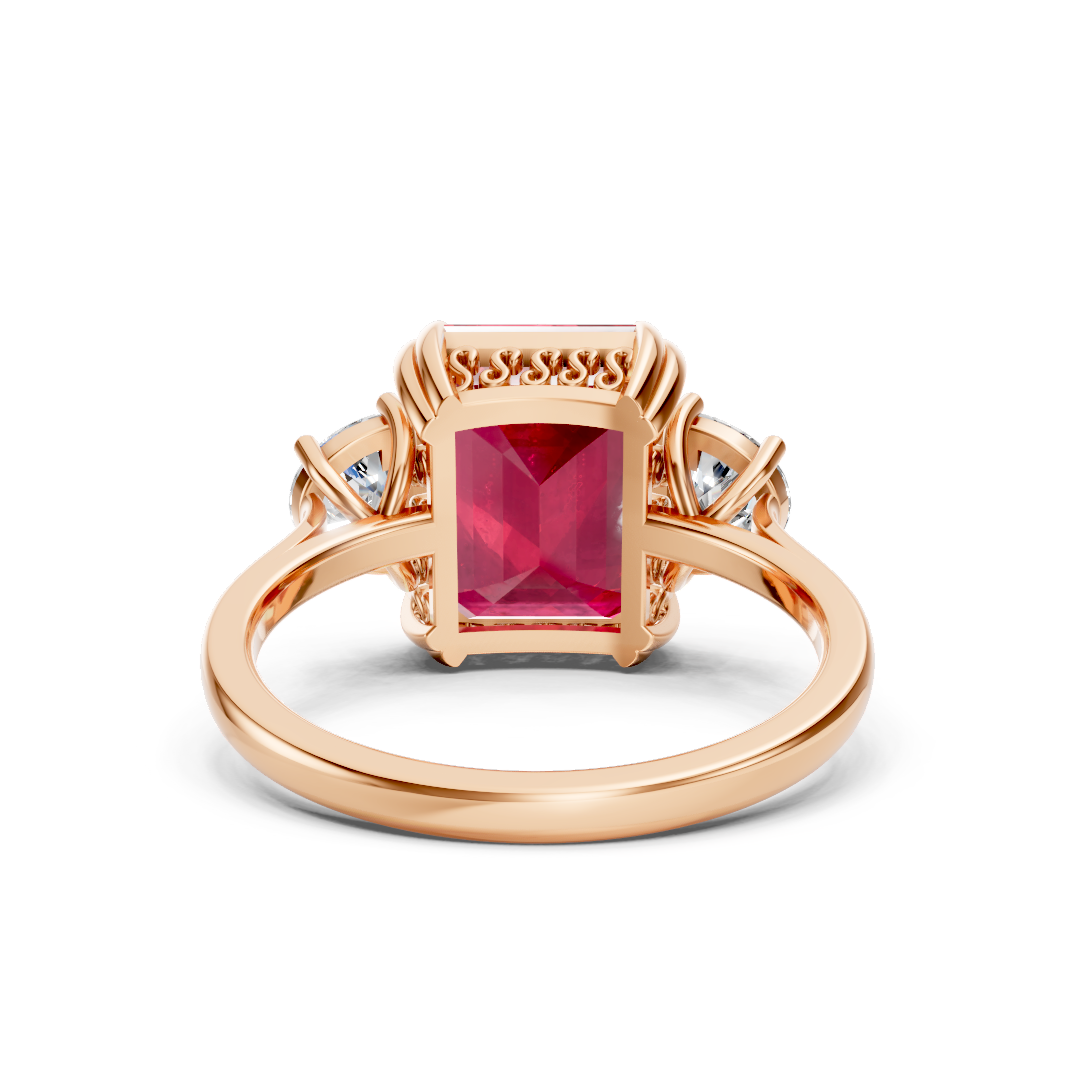 Ruby Three-Stone Ring