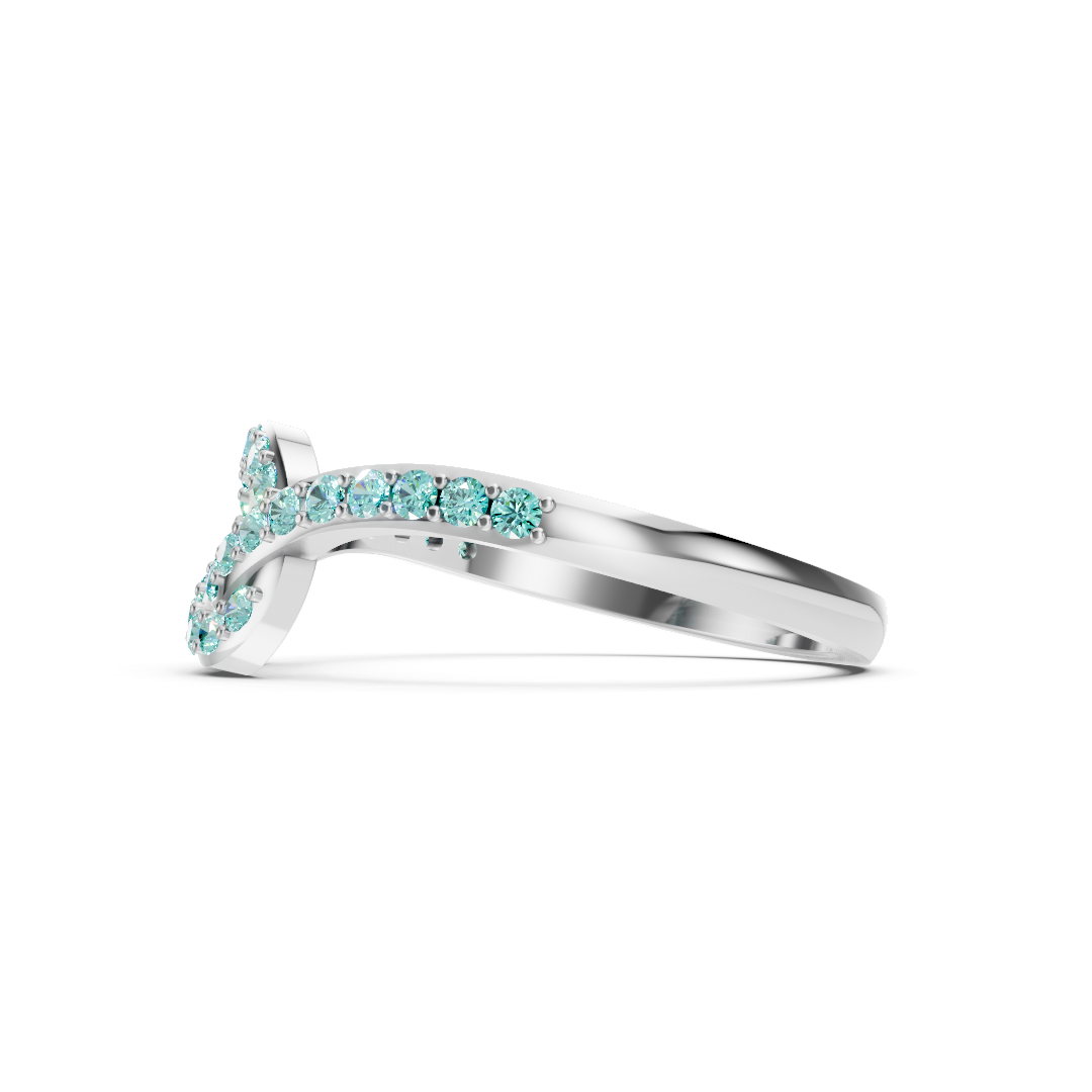 Paraiba Tourmaline  Infinity Knot Ring