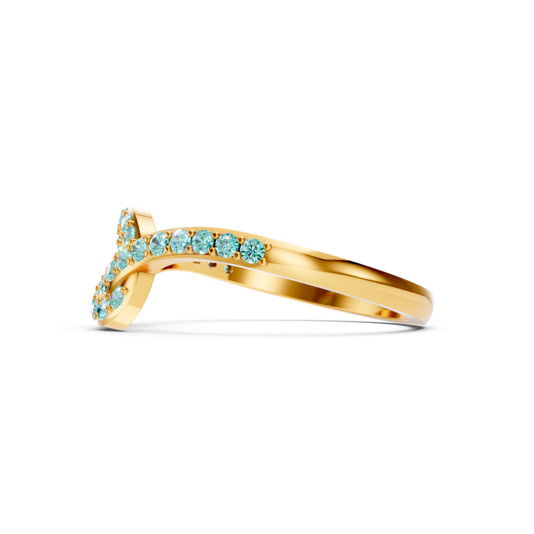 Paraiba Tourmaline  Infinity Knot Ring